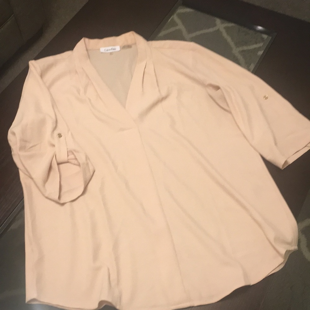 Calvin Klein pink blouse